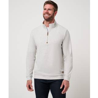 Travis Mathew Cloud Sweater Quarter Zip Heather Grey L