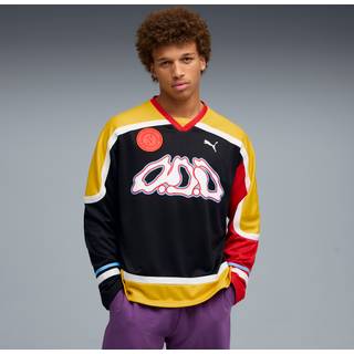 PUMA Scoot Lab Hockey Jersey Men, Men, Black/Yellow Sizzle/Red, M