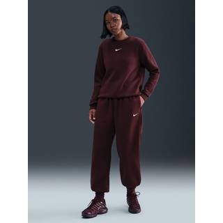 Overdimensionerede Nike Phoenix Fleece-sweatpants med høj talje til kvinder - rød - XS (EU 32-34)