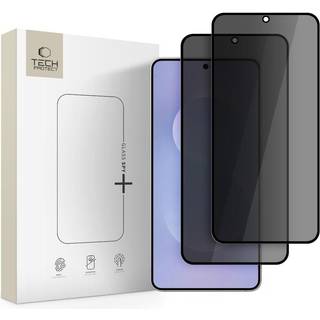 Samsung Galaxy S25 Edge Tech-Protect Glass Spy+ Privacy Skærmbeskyttelse Hærdet Glas - 2 stk. - Sort