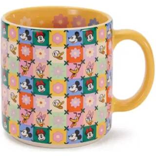 Mickey and Friends Floral Patchwork Mug - Multicolored