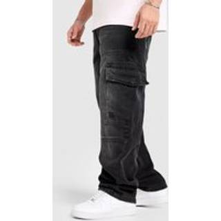 Hoodrich Script Cargo Denim Jeans, Sort - L