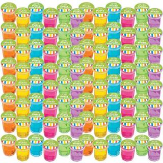 Mini Putty med glitter - 48 Pack Assortered Neon Color - Fødselsdagsfest favoriserer sensorisk stimulering Ideel til afslapningsbegivenhed Priser