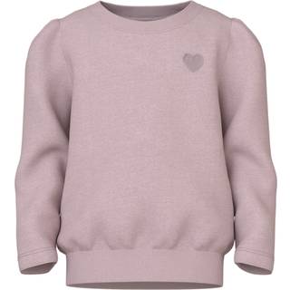 NAME IT Sweatshirt Vima Burnished Lilac Heart Embroidery