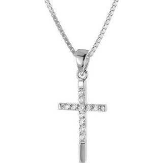 trendor 28604 Damen-Kette Mit Kreuz 925 Silber