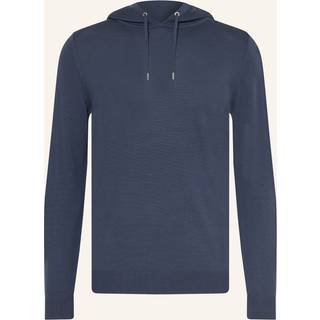 Reiss Reiss Midnight Navy Holland Merino Wool Drawstring Hoodie
