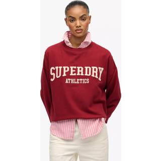 Superdry Superdry Red Athletic Essentials Relaxed Applique Sweatshirt