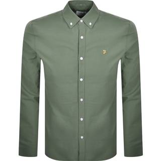 Farah Brewer Long Sleeve Shirt Green