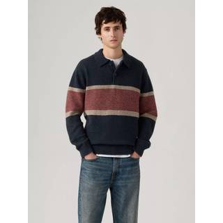 Levis Knit Stripe Jumper Navy
