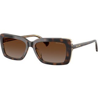 Ralph Lauren Kvinde RA5342U 6294T5 Solbriller Acetat Skildpadde Brun Firkantet Polariseret