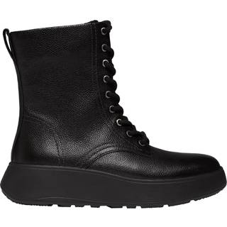 FitFlop FitFlop F-Mode Stitch Warm Thumb Læder Ankelstøvler Sort