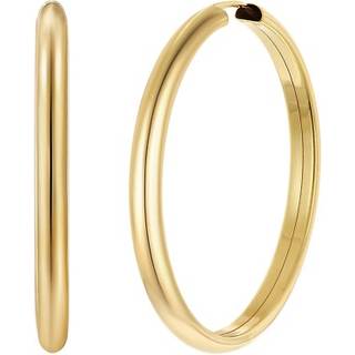 trendor 28180-40 Damen-Ohrringe Creolen 925 Silber Vergoldet Ø 40 mm