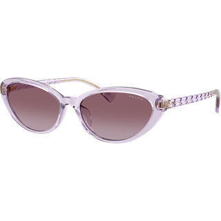 Ralph Lauren Kvinde RA5338U 57468H Solbriller Injiceret Violet Violet Sommerfugl Normal Skygge