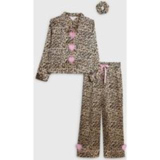 River Island River Island Piger Leopard Skjorte & Bukser Pyjamas Sæt