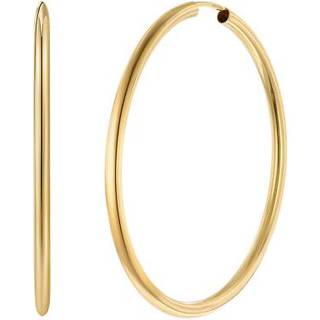 trendor 28175-50 Damen-Ohrringe Creolen 925 Silber Vergoldet Ø 50 mm