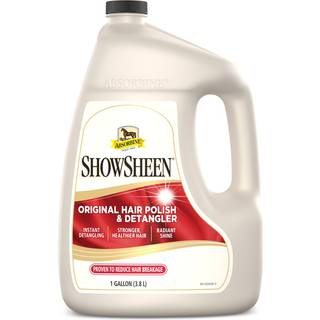 Absorbine ShowSheen Hair Polish & Detangler 128oz genopfyldningskande Heste- og hundefrakke Man og hale jeblikkelig opfiltring og reducerer hrb