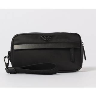 Emporio Armani Recycled Nylon Toilettaske sort