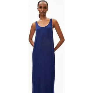 ARMEDANGELS Women's Maeliaa Solid Kjole Damer størrelse XL farve blå