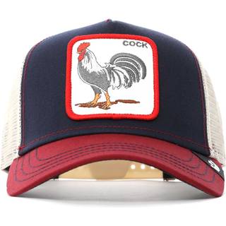 Goorin Bros The Cock Trucker Cap in Navy & Burgundy - One Size