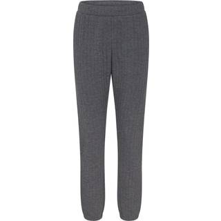 Cozy Comfort Quilted Bukser, Dark Grey Melange, 40