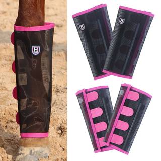 Harrison Howard Lstsiddende hesteflueleggings ndbar, rivefast finmasket benbeskytter Stay-on Komfortable fluestvler (st med 4) Lyserd Sm