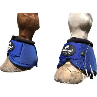 TGW RIDING 2520D Horse Bell Boots No-Turn Horse Bell Boots Equine Ballistic Hove Overreach Bell Boot Par (Royal Blue L)