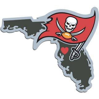 Siskiyou Sports NFL Fan Shop Tampa Bay Buccaneers Home State Decal One Size Team Color