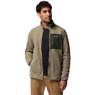 Columbia Jasper Ridge Pebbled Full Zip Fleece Fleecejakke Herrer størrelse M farve beige