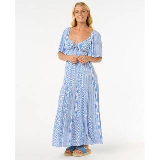 Rip Curl Women's San Carlos S/S Maxi Dress Kjole Damer størrelse S farve blå