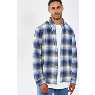 Humphrey Flannel Check 01 Shirt - Cobalt Blue