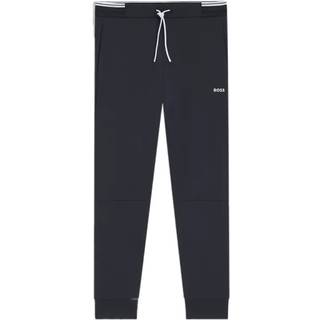 Tracksuit-bukser i bomuldsblanding med stribede detaljer