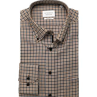 MODERN FIT Shirt in cacao checkered