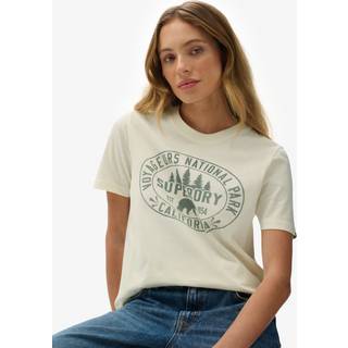 Superdry Superdry White Lo-fi Outdoors Relaxed T-Shirt