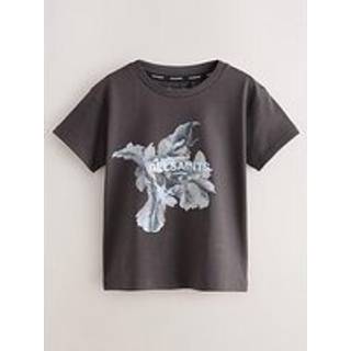 smALLSAINTS smALLSAINTS Black/Fleurir Girls Grace Graphic Crew T-Shirt