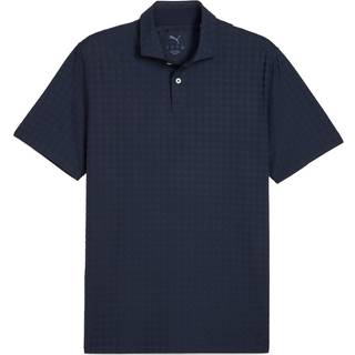 PUMA MATTR Houndstooth Golf Polo Men, Clothing, Deep Navy, M