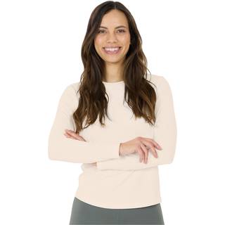 ATHLECIA Women's Miwa L/S Tee Funktionsshirt Damer størrelse 38 farve beige/hvid