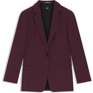 Jakke med regular fit i strygelet japansk crepe