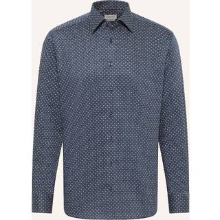 MODERN FIT Shirt in dark blue printed