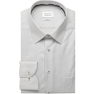 MODERN FIT Dynamic Cotton in light grey checkered