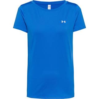 HeatGear® Armour Women's Short Sleeve Blue Atlantis / White L