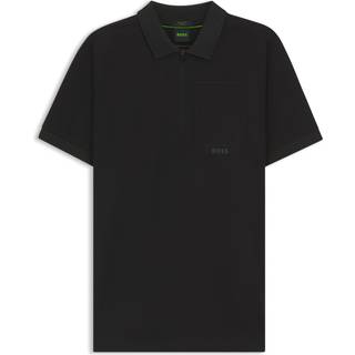 BOSS Urban Tech Polo T Shirt Black