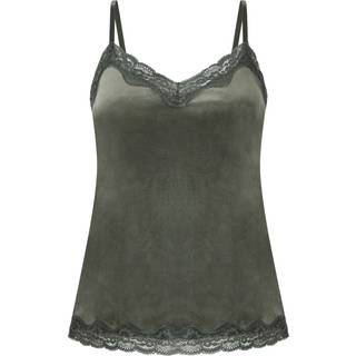 Hunkemöller Cami top Velours Lace grøn - 2XL