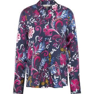 shirt-blouse in navy printed