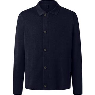 MAERZ Muenchen Herren Cardigan blau unifarben