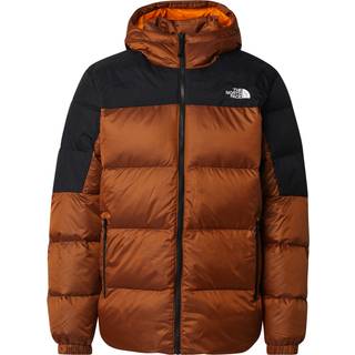 The North Face Men's Diablo Down 2.0 Hooded Jacket Mushroom Ember Black Heather/TNF Black, XL