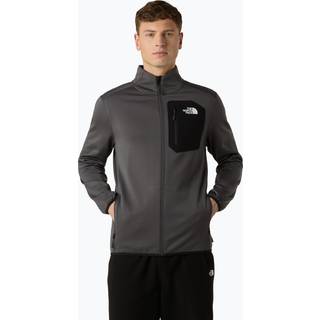 The North Face Men's Crest Full-Zip Fleece Anthracite Grey/TNF Black, L