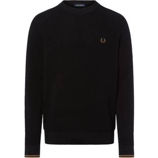 Fred Perry Waffle Stitch Jumper Black