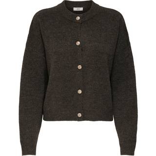 JDY - Jdydebbie L/S O-Neck Cardigan Knt - 4843113 Slate Black Melange