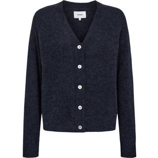 NÜMPH - Nuriette V-neck Cardigan - Dark Sapphire - XS/S - Blå - Knit