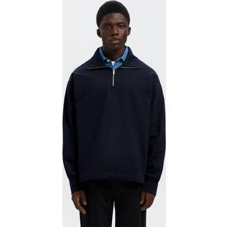 Bomuld Sweatshirt Med Lynlås